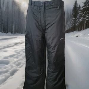 Arctix Ski Snowboarding Ankle Zip Cargo Pants Women's Sz. M Black Zip Pockets